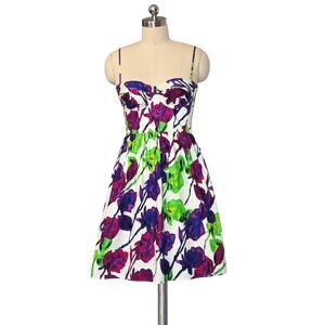 Vintage Y2K 90'S MODA International Floral Bustier Dress 4